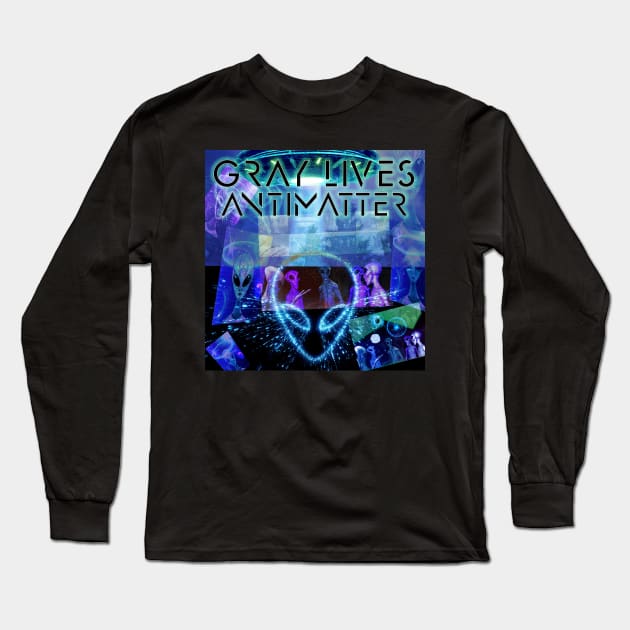 Gray Lives Antimatter Poster Design Long Sleeve T-Shirt by Erik Morningstar 